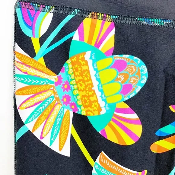 Trina Turk Tropical Print Capris Leggings Size XS - Picture 5 of 8